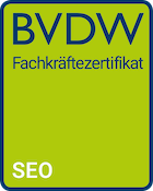 BVDW SEO Fachkräftezertifikat.